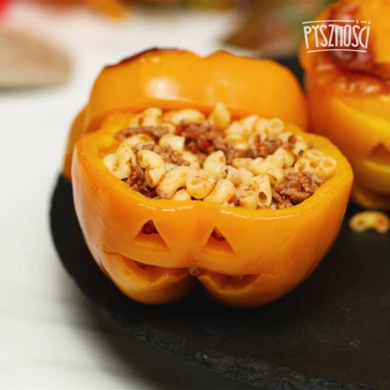 faszerowane papryki na halloween