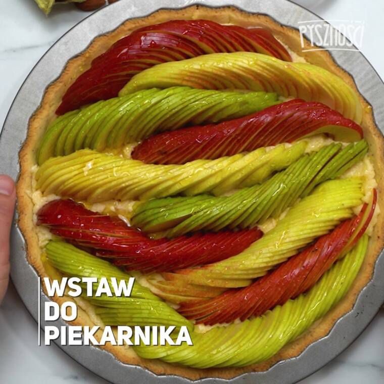 krucha tarta z jabłkami