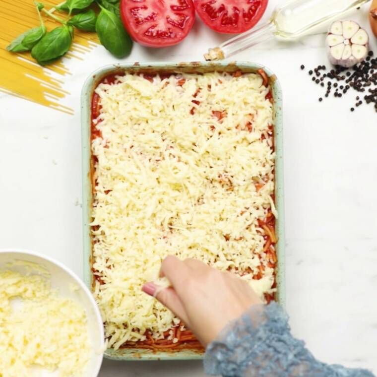 błyskawiczne spaghetti z piekarnika