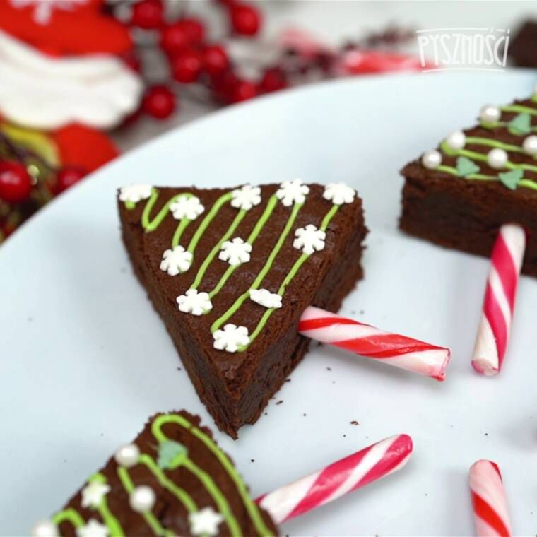 choinkowe brownie