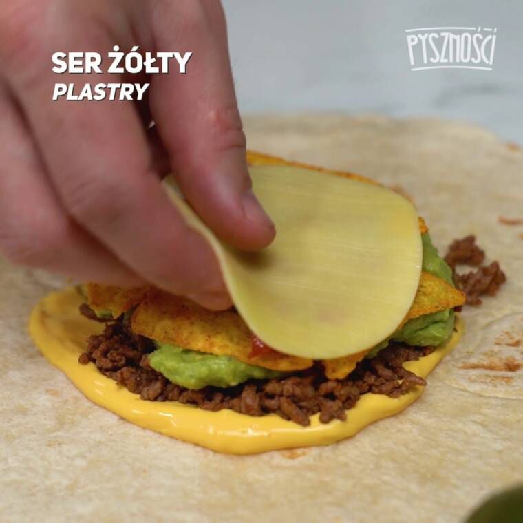 chrupiący wrap z nachosami