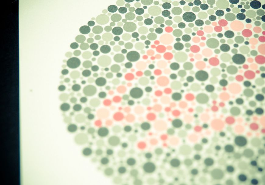 Choroby oczu - test na daltonizm 