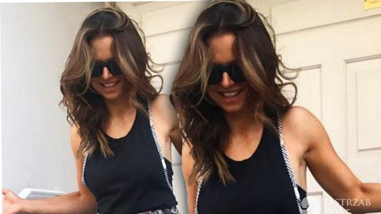 Anna Lewandowska w dziewczęcej stylizacji