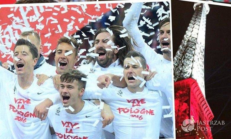 Wieża Eiffla na biało-czerwono po meczu Polska-Szwajcaria na EURO 2016