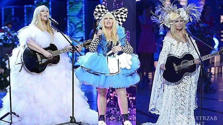 Maryla Rodowicz: kreacje na koncercie "Wariatka tańczy - 50 lat na scenie" - Opole 2017