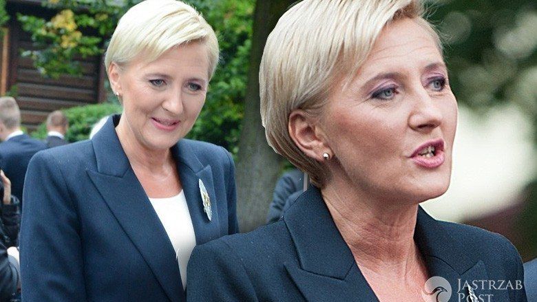 Agata Duda na dożynkach w Spale