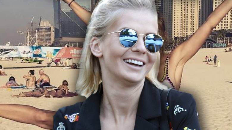 Edyta Pazura w ciąży na wakacjach w Dubaju