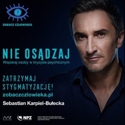 Sebastian Karpiel-Bułecka i Julia Wróblewska w akcji społecznej