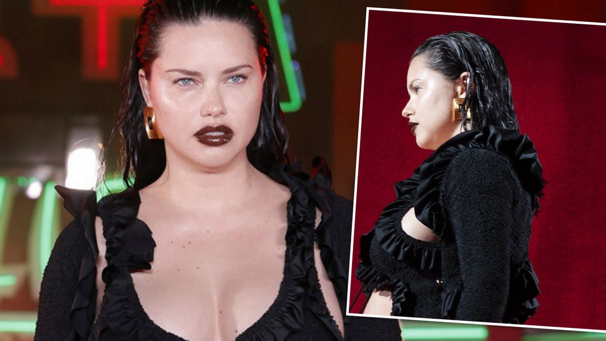 Adriana Lima w ciąży na pokazie mody