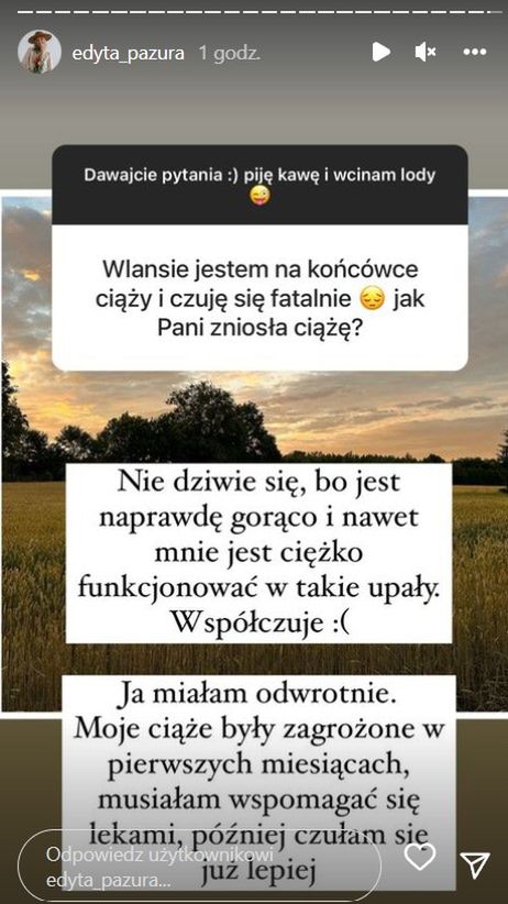 Edyta Pazura o problemach w czasie swoich ciąż