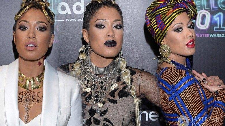 Patricia Kazadi w trzech stylizacjach na Sylwestrze TVN 2016