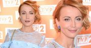 Kasia Zielińska w dziewczęcej stylizacji na premierze 10. sezonu "Barw Szczęścia"
