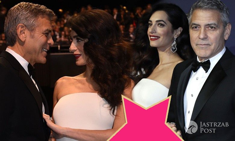 George Clooney i Amal Clooney na gali Cesar FIlm Awards 2017. Zdjęcia ciężarnej 2017