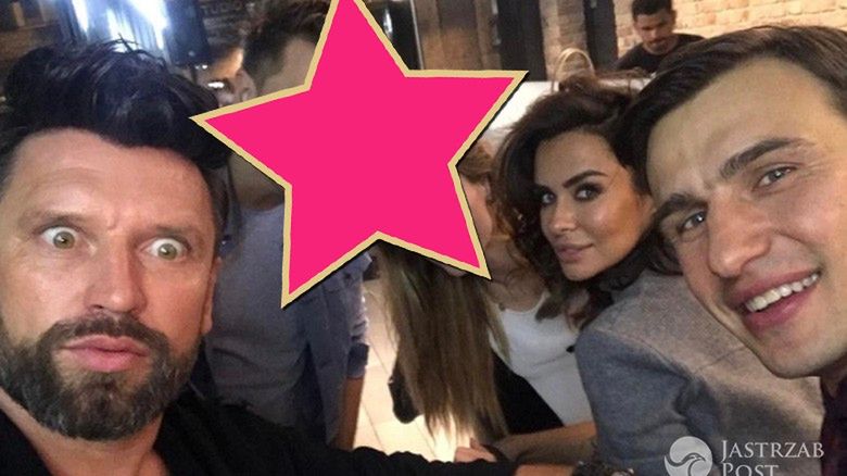 Natalia Siwiec z mężem, Jarosław Bieniuk, Rafał Brzozowski z narzeczoną na kolacji u Mateusza Gesslera