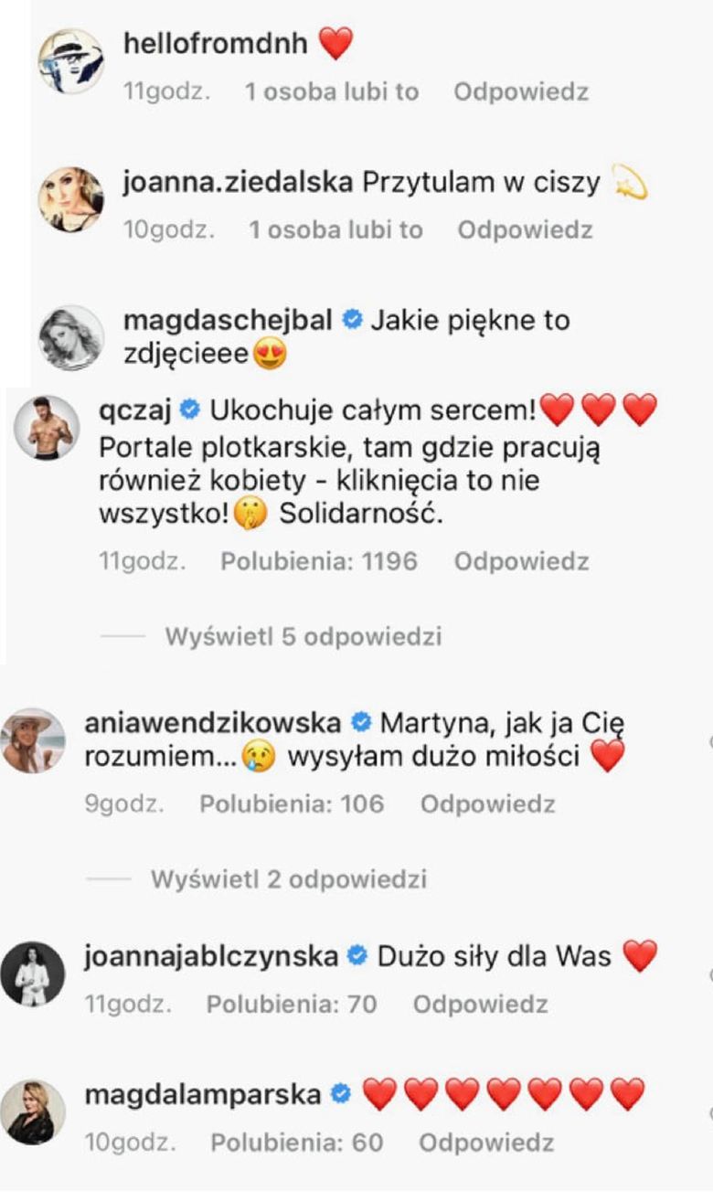 Gwiazdy wspierają Martynę Wojciechowską