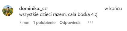 Dominika napisała o dzieciach Kasi Cichopek