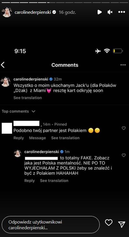 Caroline Derpieński nie mogłaby być z Polakiem. Dlaczego?
