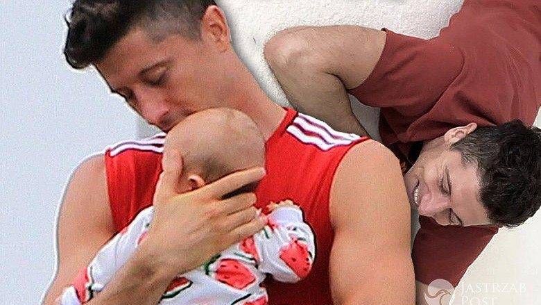 Robert Lewandowski z Klarą Lewandowską