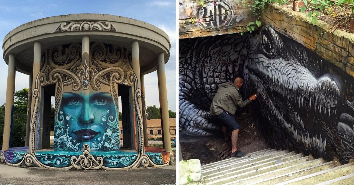 This Artist Travels All over the World to Convert Grey Buildings into Amazing Pieces of Art