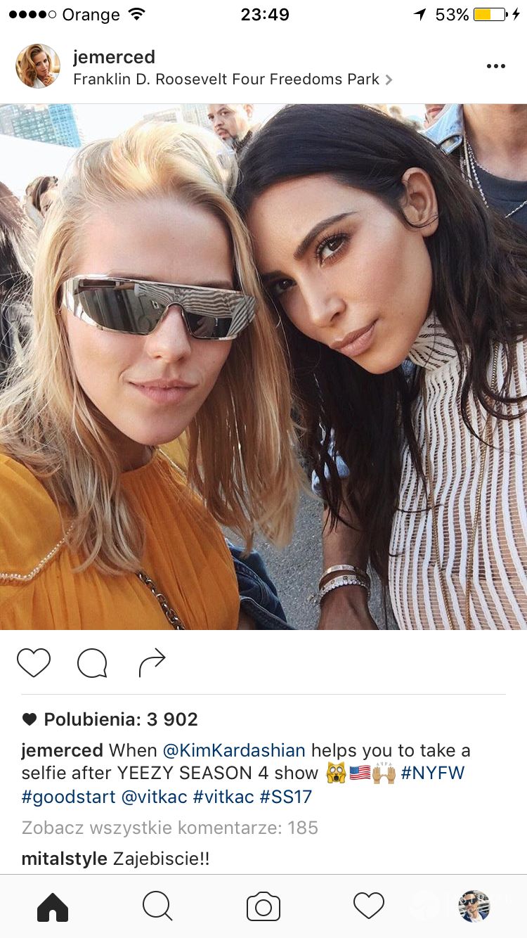 Jessica Mercedes pokazała zdjęcie z Kim Kardashian