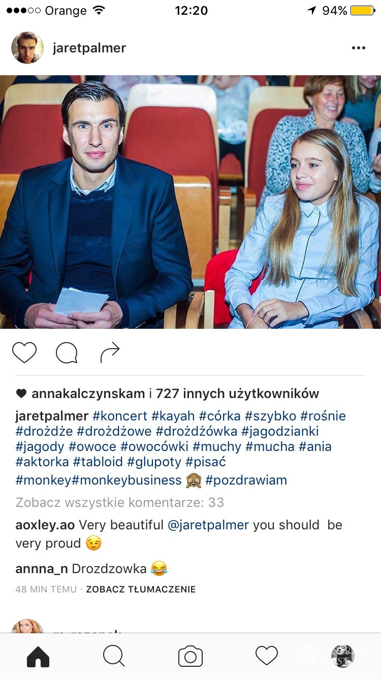 Jarosław Bieniuk komentuje rolę Oliwii Bieniuk w filmie Anny Przybylskiej