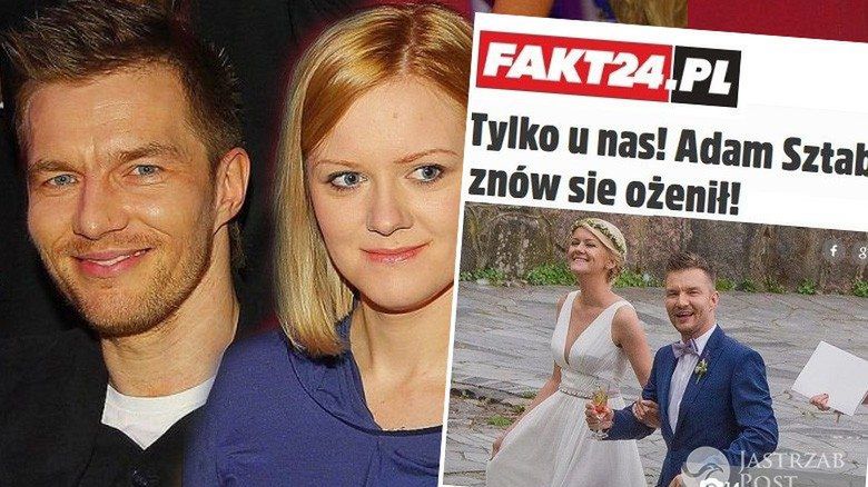 Adam Sztaba i Agnieszka Dranikowska ślub