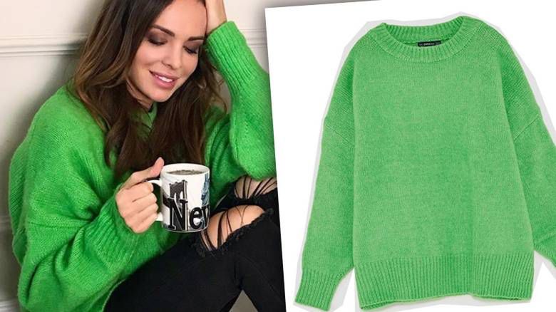 Zielony sweter Anny Wendzikowskiej - cena, marka, gdzie kupić