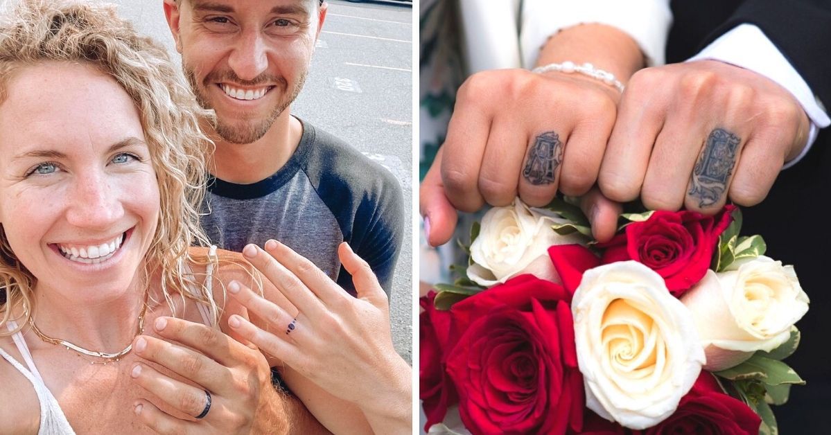 21 Couples Who Have Replaced Their Wedding Rings with Minimalist Finger Tattoos