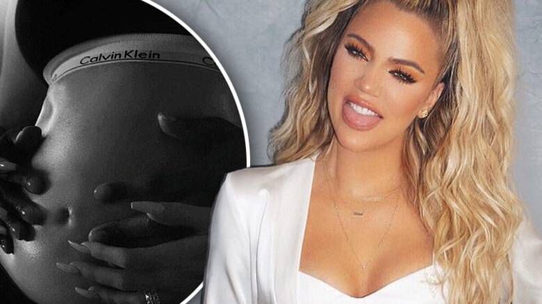 Khloe Kardashian pozuje z ciążowym brzuszkiem