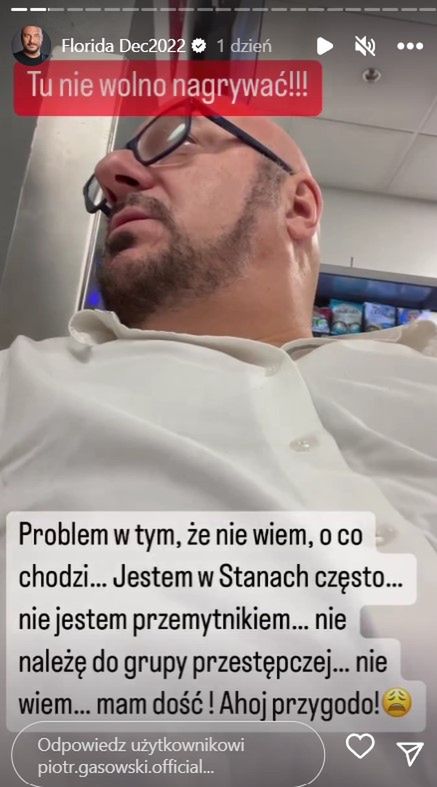 Piotr Gąsowski zatrzymany w USA