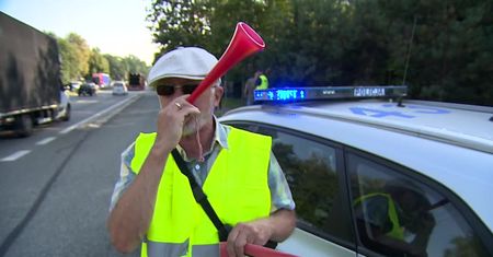 Protest przeciwko Centralnemu Portowi Komunikacyjnemu i Kolei Dużych Prędkości na Śląsku
