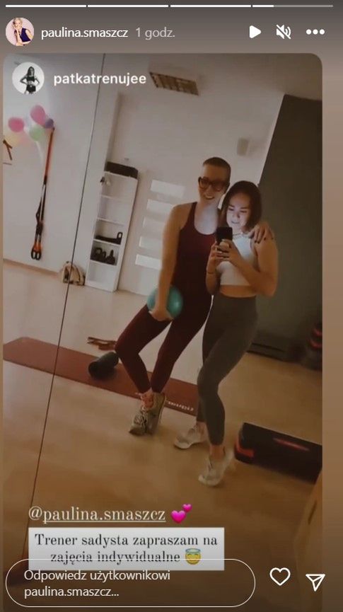 Paulina Smaszcz trenuje