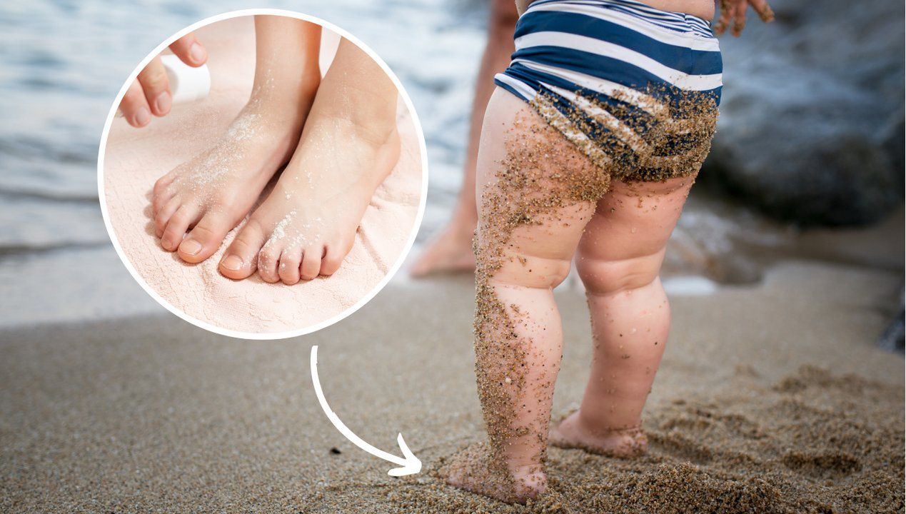 jak założyć dziecku buty na plaży, fot. gettyimages