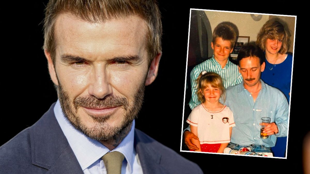 David Beckham z rodziną
