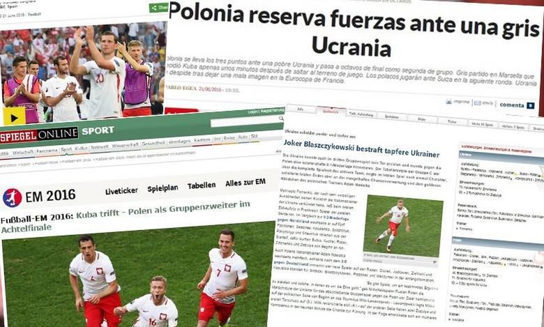 Zagraniczne media o meczu Polska-Ukraina EURO 2016