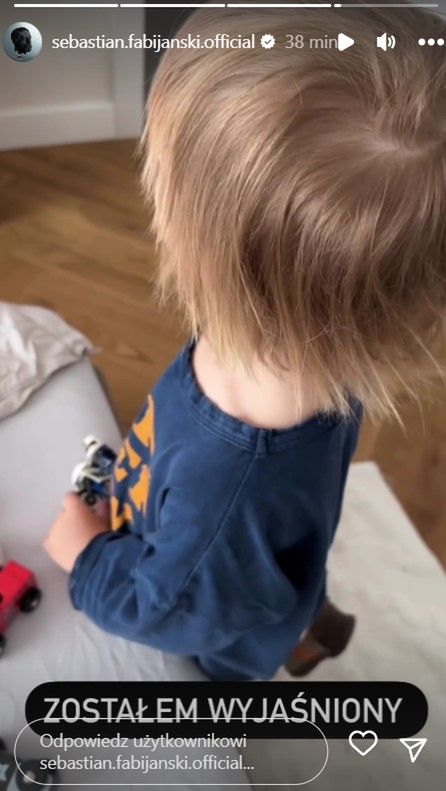 Sebastian Fabijański pokazał, jak jego synek go "wyjaśnia"