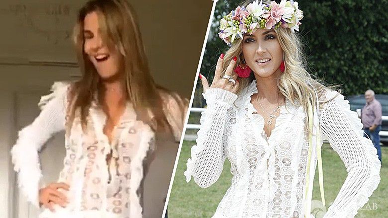 Hanna Lis i Karolina Szostak w kreacji Łukasza Jemioła