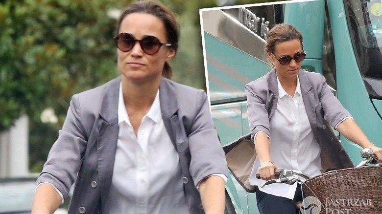 Pippa Middleton w ciąży jeździ na rowerze