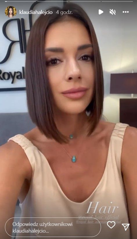 Klaudia Halejcio postawiła na ostre cięcie