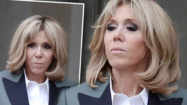 Brigitte Macron na spotkaniu z Ermine Erdogan w Pałacu Elizejskim