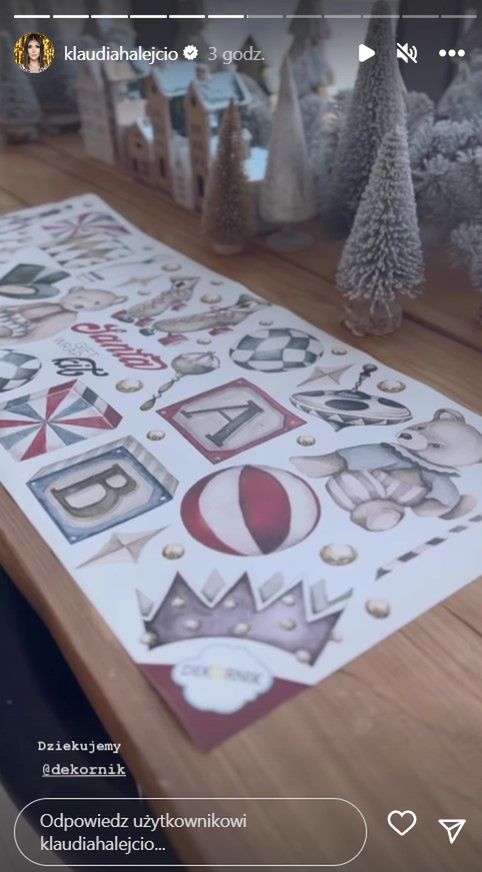 Klaudia Halejcio pokazała świąteczne dekoracje w willi