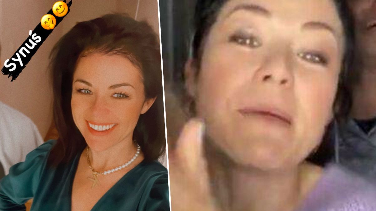 Kasia Cichopek podczas transmisji live