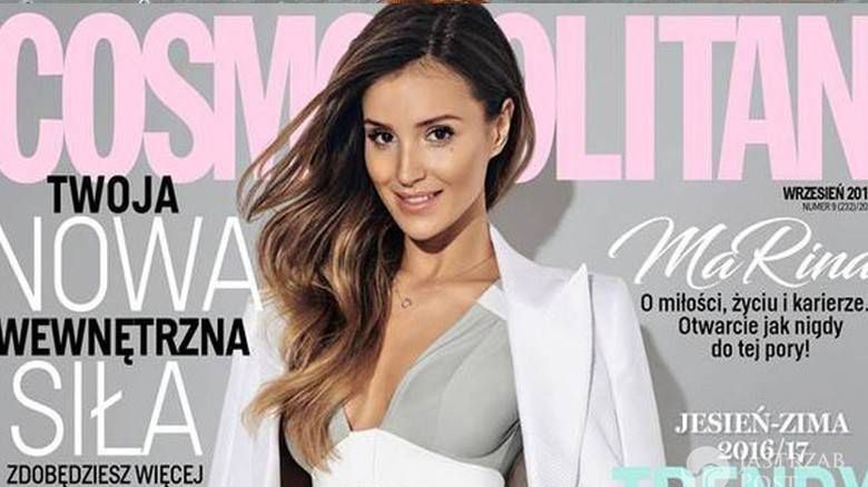 Marina Łuczenko na okładce Cosmopolitan