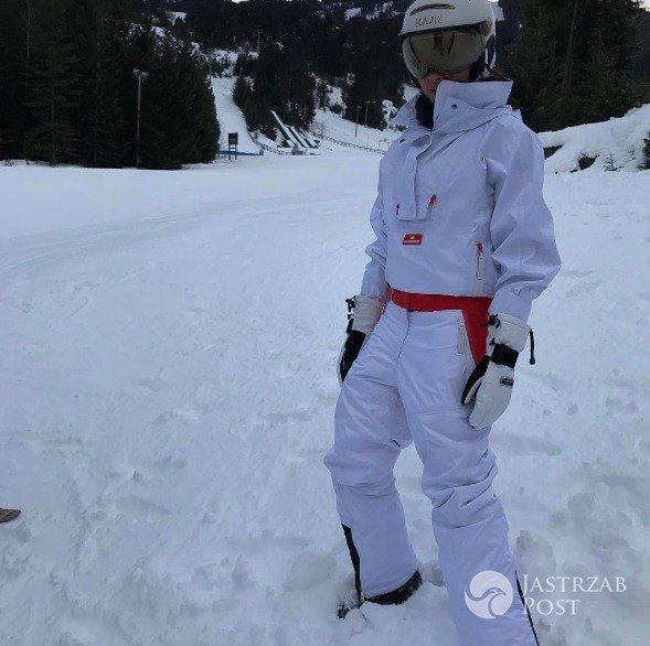 Rodzina Beckhamów na nartach