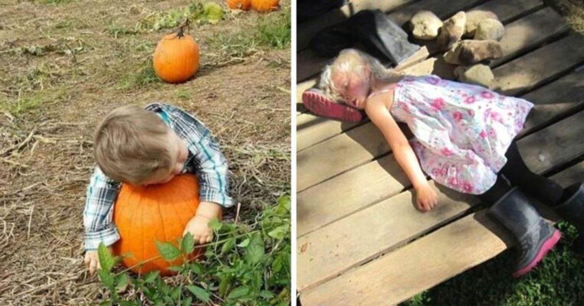 23 Adorable Kids Proving That You Can Have a Nap Almost Anywhere