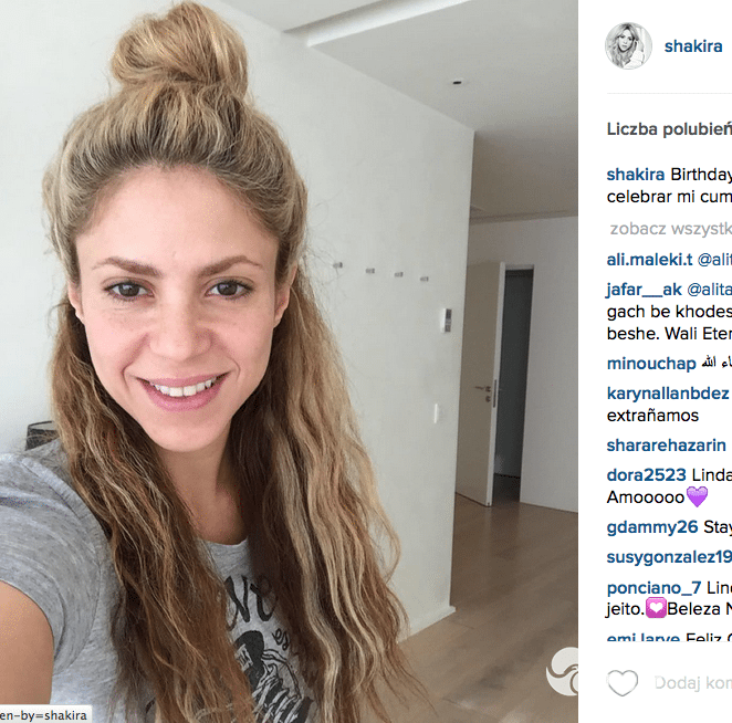 Shakira skomentowała mecz Polska-Szwajcaria na EURO 2016