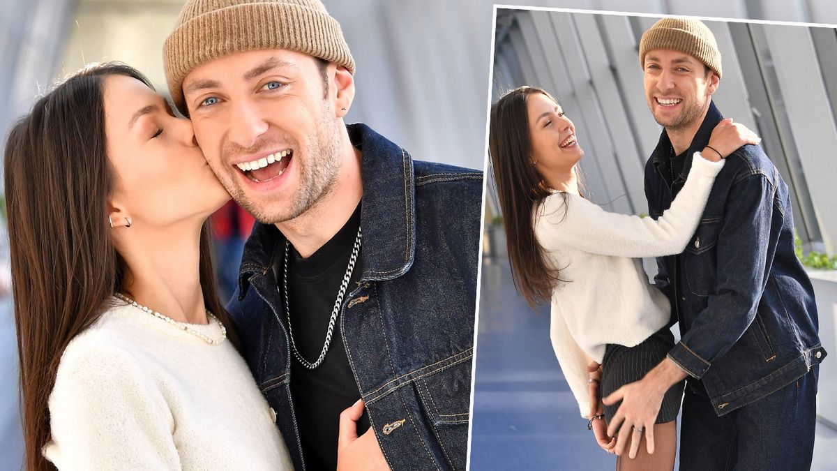 Dominik Dudek z dziewczyną Aleksandrą Trzaską (fot. Kapif)