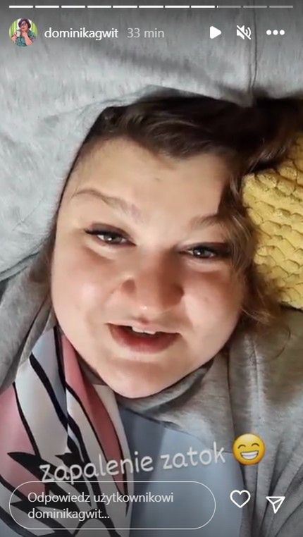 Dominika Gwit jest chora