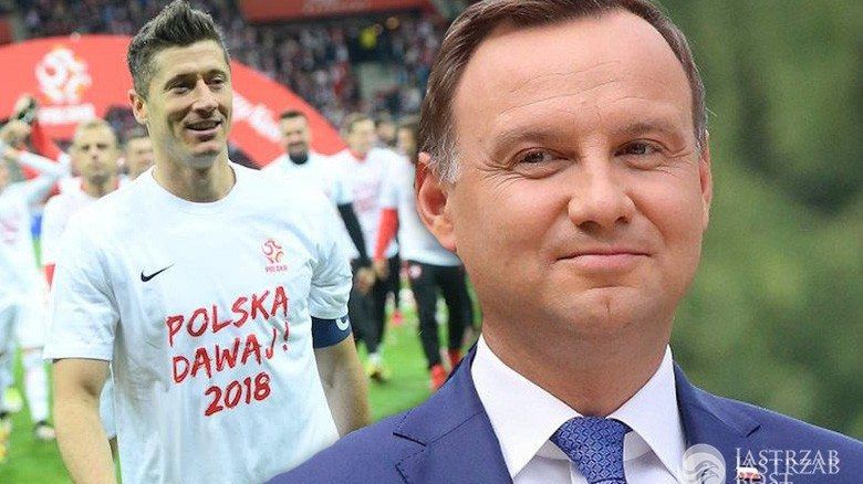 Andrzej Duda wyciągnął Roberta Lewandowskiego spod prysznica