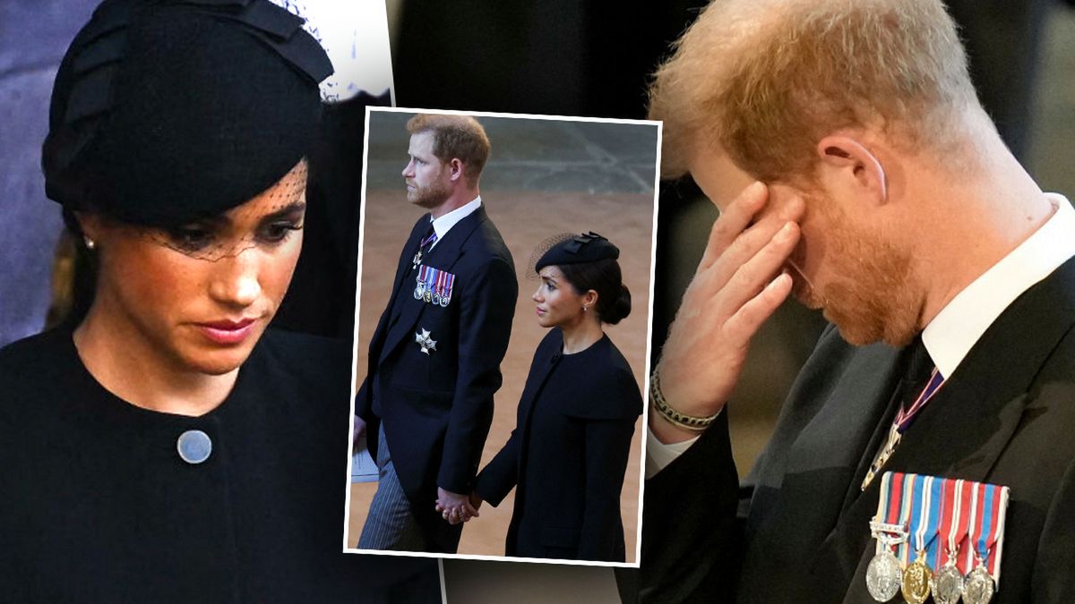 Łzy księcia Harry'ego nad trumną królowej Elżbiety II. Meghan Markle nie pozostała obojętna. Jej gest to dowód wielkiej miłości